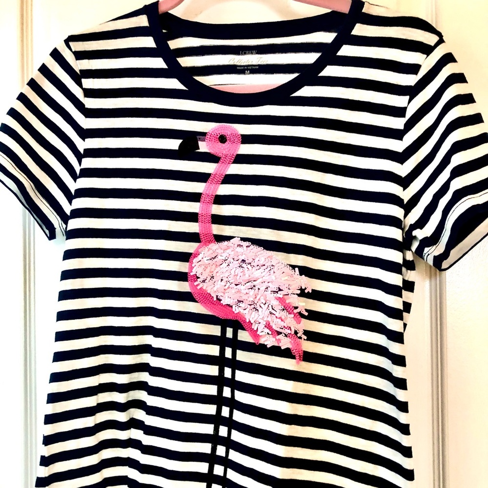 NWOT JCREW flamingo t-shirt size medium
